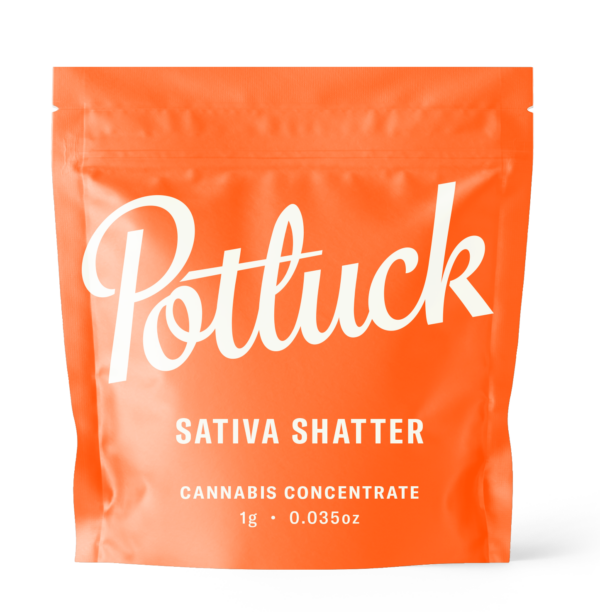 Potluck - Sativa Shatter - cannabis Concentrate | BudsByMail Canada
