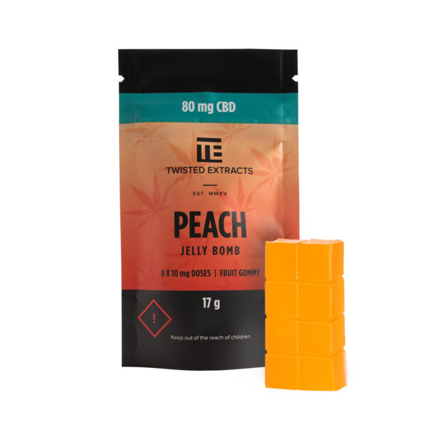 Twisted Extracts – Peach Jelly Bombs – CBD | BudsByMail Canada
