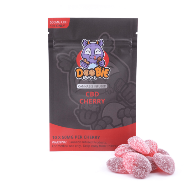 Doobie Snacks – CBD Cherry Gummies – 500mg CBD | BudsByMail Canada