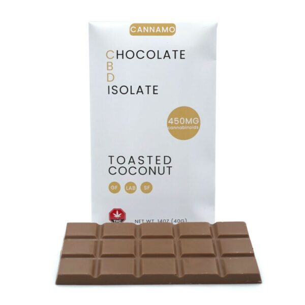 Cannamo – CBD Chocolate Isolate – 450mg – Toasted Coconut | BudsByMail Canada